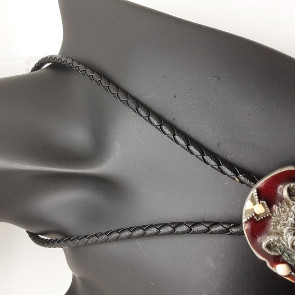 Vintage 1992 Siskiyou Bear Bolo Tie - Picture 3 of 11